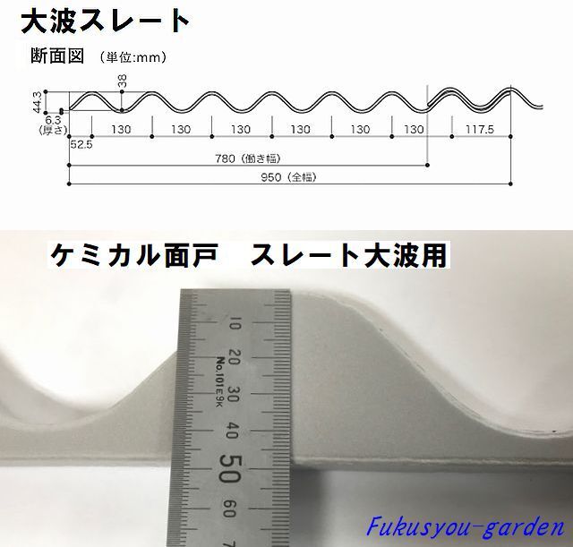 ケミカル面戸　スレート大波用